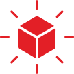 luckbox red cube logo