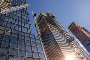 constructing skyscraper in New York City