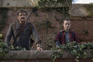 Pedro Pascal and Bella Ramsey in HBO's The Last of US.