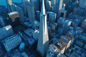 Downtown San Francisco Aerial View