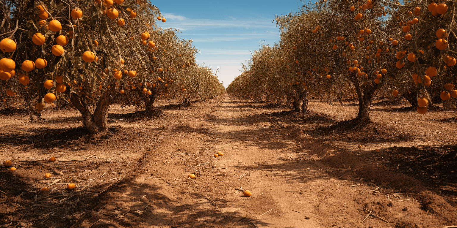 devastated orange groves