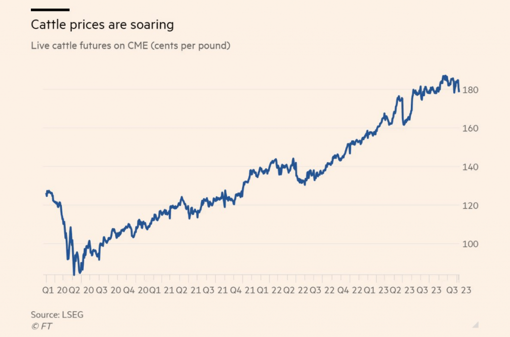 Cattle prices are soaring