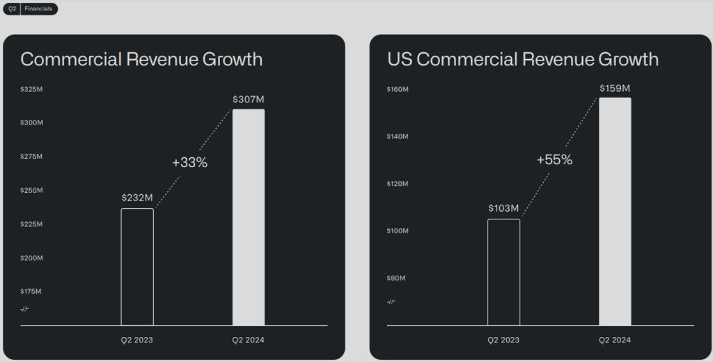 Palantir revenue growth